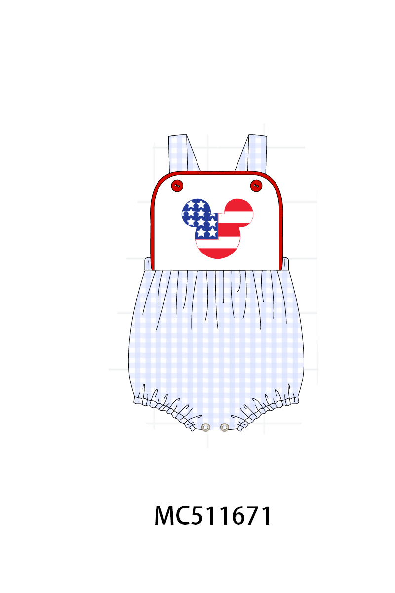 PO75 Patriotic character lace smocked collection
