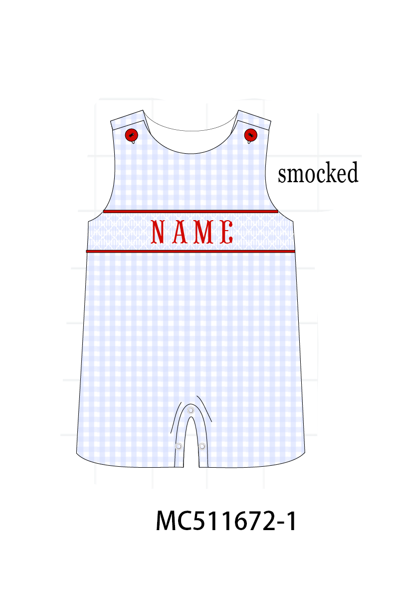 PO75 Patriotic monogram lace smocked collection