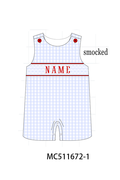 PO75 Patriotic monogram lace smocked collection