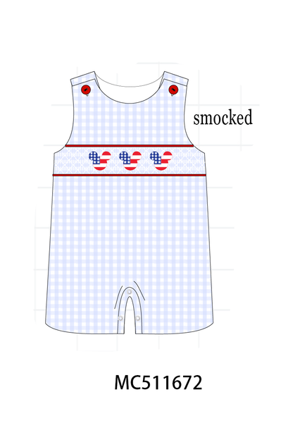 PO75 Patriotic character lace smocked collection