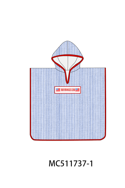 PO75 Blue seersucker Patriotic flag monogram smocked collection 2
