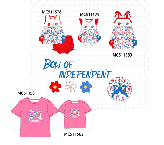 PO75 Patriotic floral embroidery collection