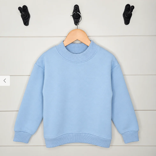 Youth Custom Varsity Gingham Appliqué Mock Neck Sweatshirt