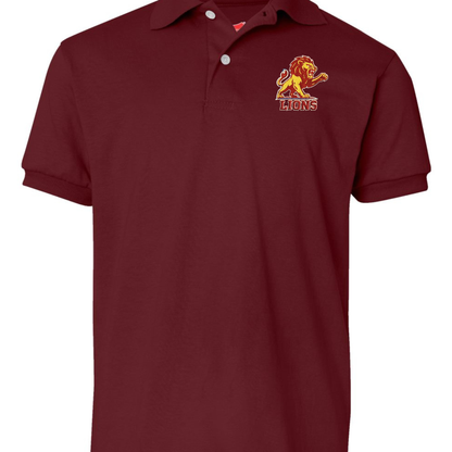 PCS Lions Youth Embroidered logo collar shirt