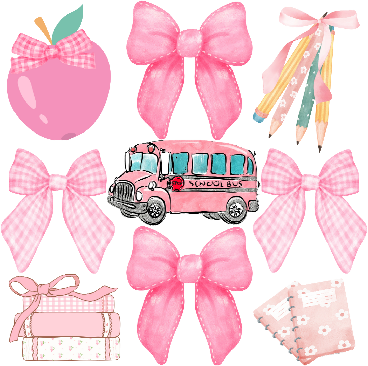 Preppy Girl back to school Digital Download